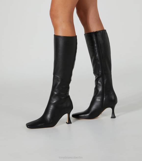 kniehohe Stiefel| de Tony Bianco Frauen Fantasy-Kalbsstiefel schwarzes Venedig 4624410